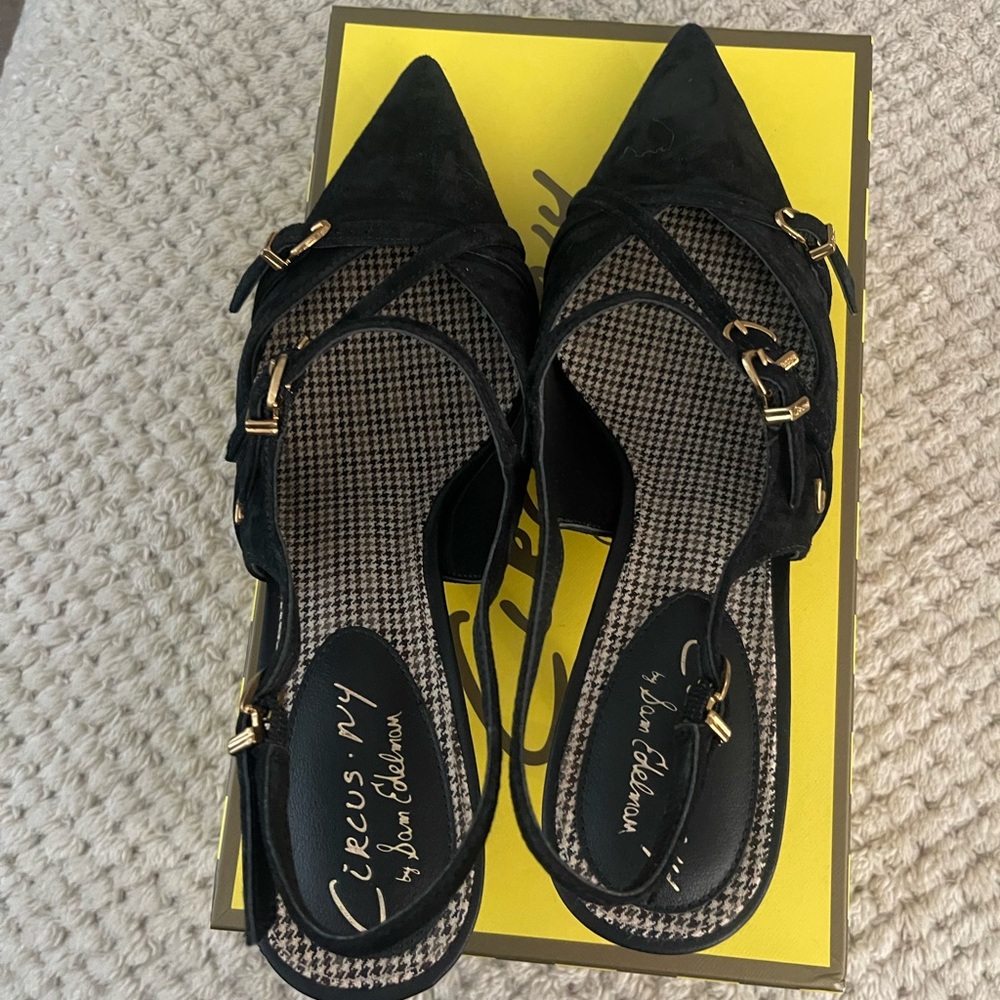 Circus by Sam Edelman Black Strappy Heels